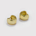 wholesale S925 Sterling Silver Gold-plated Vintage Minimalist Ear Clips For Women-0-1