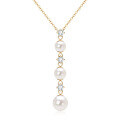 Metal Pendant Freshwater Pearl Necklace Viral TikTok Xiaohongshu-0-3