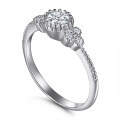 wholesale 925 Sterling Silver Korean-style Wedding Celebration Fashion Zirconia Ring, Amazon Fashion Best-Seller for Dropshipping-0-4