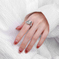 wholesale S925 Sterling Silver Retro Style Lucky Cat 3D Rotatable New Trendy Adjustable Ring-0-3