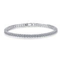 wholesale S925 Sterling Silver Moissanite Pave Minimalist Luxury Bracelet, Small and Exquisite, Versatile for Festive Occasions-0-4