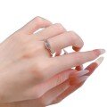 wholesale S925 Sterling Silver Pig Nose Style Ring with Full Circle Pavé Setting, Premium Fashion Ring for Women, Live Streaming Wholesale-0-4