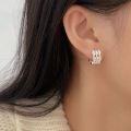 wholesale S925 Sterling Silver French-style Advanced Earrings for Women, Korean Spring and Summer Market New Arrival, Designed with a Sense of Minimalist Detachment, Ear Clips and Ear Buckles-0-0