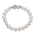 S925 Sterling Silver Simple Natural Freshwater Pearl Bracelet for Women-0-15