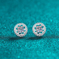 S925 Sterling Silver Moissanite Star Stud Earrings-0-4