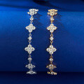 wholesale S925 Silver New Full Diamond Floral Simple and Sweet FashionSilver Bracelet for Women Drop Shipping-0-3