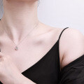 Sterling Silver TikTok Live Pendant Necklace for Women with Moissanite Design-0-2