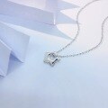 wholesale S925 Sterling Silver Trendy Star Necklace for Women, Minimalist Design Five-Point Star, Light Luxury Versatile Collarbone Chain Wholesale-0-0