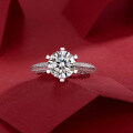 S925 Silver Moissanite Ring, Custom Luxury Live Stream Jewelry-0-0