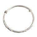 wholesale 999 Silver Tang Grass Pattern Peace and Joy Bracelet for Women, Push-Pull Solid Silver Retro Solid New Chinese Style Young Bracelet-0-4