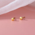 wholesale S925 Sterling Silver Fresh Sweet Ins Style Niche Design Polished Small Flower Ear Studs M05789-0-3