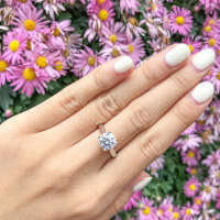 wholesale S925 Sterling Silver Cocktail CZ Ring Light Luxury Engagement Wedding Ring for Women-[Clearance Free Shipping] Style F US Size 8
