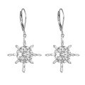 wholesale 925 Sterling Silver French Retro Christmas Earrings with Design Sense, Winter Circle Drop Earrings, Niche Wholesale-0-2