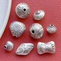 wholesale 999 Silver Chiang Mai Handcrafted Silver Accessories Conch Pearls UFO Beads Irregular Large Beads Spacer Beads DIY Cord-0-0