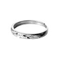 wholesale S925 Sterling Silver Fashion Minimalist Ins Style Straight Bar Satin Finish Full Starry Sky Ring Design Sense Hand Jewelry R02051-0-4