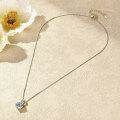 Sterling Silver Fashion Pendant Necklace with Moissanite-0-1