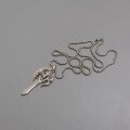 wholesale 925 Silver Retro New Trend Fashion Domineering Axe Pendant Necklace for Men, Hip-Hop Style Chain for Sweaters-0-1