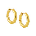 wholesale S925 Sterling Silver 810 Geometric Polygonal Circle Ear Studs Women Aloof Style Minimalist Niche Original Ins High-end Smooth Earrings Women-0-6