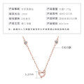 S925 Silver D Color Moissanite 9-Stone Row Cross Necklace-0-15