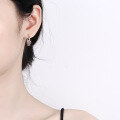 wholesale S925 Sterling Silver Minimalist Ins Knot Large Hoop Ear Clasp, A Must-Have Earring for Trendsetters-0-2