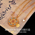 Sterling Silver Iridescent Butterfly Necklace, Light Luxury Versatile Pendant-0-0