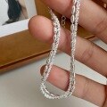 wholesale S925 Sterling Silver Full Pavé Grain Double Layer Bracelet Minimalist Style Versatile Small Design Jewelry Best Friend Gift-0-4