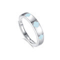 wholesale S925 Sterling Silver Original Design High-end Couple Rings Adjustable Plain Band Rings Valentine's Day Gift-0-132