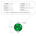 S925 Silver Invisible Necklace with 1ct D Color Moissanite Square Pendant-0-15