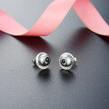wholesale S925 Sterling Silver Fashionable and Creative Korean INS Popular Diamond-Embedded Versatile Pearl Ear Studs for Women Wholesale-0-0