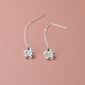 wholesale S925 Sterling Silver Sweet Style Light Luxury Niche Design High-End Gardenia Ear Thread M05502-0-2
