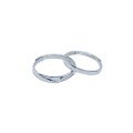 wholesale Metal material Mobius loop couple rings, a niche design forValentine's Day gift for boyfriend/girlfriend, open-ended matching ring set-0-4
