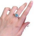 wholesale S925 Sterling Silver Palaba 7*9mm Fat Square Dreamcatcher Ring, Xiaohongshu Style-0-4