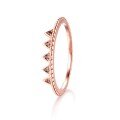 wholesale 18K Gold Crown Women's Ring, 14K Rose Gold Sapphire Ring, 9K Jewelry Processing High-End Customization-0-4