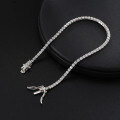 wholesale S925 Sterling Silver 2mm Single Row Diamond Tennis Bracelet, Stylish and Trendy, Cross-Border Best Seller-0-3