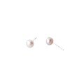 wholesale 999 Silver Freshwater Pearl Ear Studs Minimalist Small Earrings for Women M00320-0-4