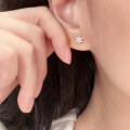 wholesale S925 sterling silver overall elegant and lightweight snowflake stylish and versatile earrings for women's daily wear and commuting-0-3