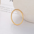 wholesale S925 Sterling Silver Plain Circle Thin Ring Ins Fashion Minimalist Hand Jewelry Polished Line Ring Factory Direct-0-4