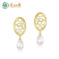 wholesale S925 Sterling Silver Korean New Style Freshwater Pearl Long Earrings for Women, Elegant and Luxurious Earrings Wholesale-0-0