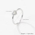 wholesale 925 Sterling Silver European and American Earrings, Sweet Style Heart Earrings for Women, Small and Cute Minimalist Heart-shaped Set Accessories-0-7