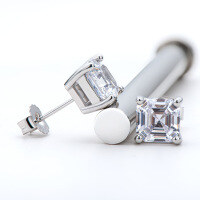 wholesale [S925 Sterling Silver] Square Stud Earrings 【Clearance with Free Shipping】 Unisex Fashion Minimalist Daily Wear Versatile Earrings for Women-F [Clearance Free Shipping]  925 Silver