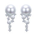 wholesale 925 Silver New 10mm Pearl Ear Studs, Minimalist Design, Elegant and Versatile Earrings-0-4
