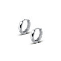 wholesale 925 Sterling Silver Rhombus Cut Ear Cuff Women Korean Style Ins Minimalist Geometric Circle Mini Hoop Earrings M00619-0-4