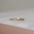 wholesale S925 Sterling Silver Row Diamond Ring Fashionable and Unique Zircon Inlaid Pinky Ring Ins Minimalist Style Adjustable Index Finger Ring-0-0