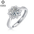 wholesale S925 Silver Ring Ice Snow Queen Ring Fashion Jewelry Moissanite Live Sale Hot Selling Ready to Ship Wholesale-0-1