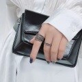 wholesale S925 silver Korean-style minimalist fashion retro ring for women, ins trendy cool-toned high-end style-0-3