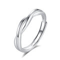 wholesale 925 Sterling Silver Couple Rings Original Design Minimalist Band Niche High-End Light Luxury 520 Valentine's Day Gift Matching Pair-0-6