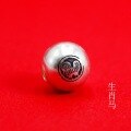 wholesale 925 Sterling Silver Chinese Zodiac Birth Year Luck Red String Bracelet Round Spacer Beads Vintage DIY Handmade Jewelry Accessories-0-11