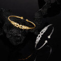 wholesale 925 Silver Inlaid Moissanite Bracelet for Women Wholesale Handmade Cross-Border Hot-Selling Style Morning Dew Bangle Light Luxury High-End-0-2