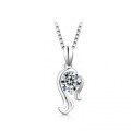 925 Silver Zodiac Pendant with 1-Carat Moissanite Necklace for Women-0-1