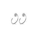 wholesale S925 Sterling Silver Small and Chic Ear Piercing Maintenance Single Diamond Stud Earrings for Women, Niche and Stylish, Can Be Worn While Sleeping, G7517-0-4